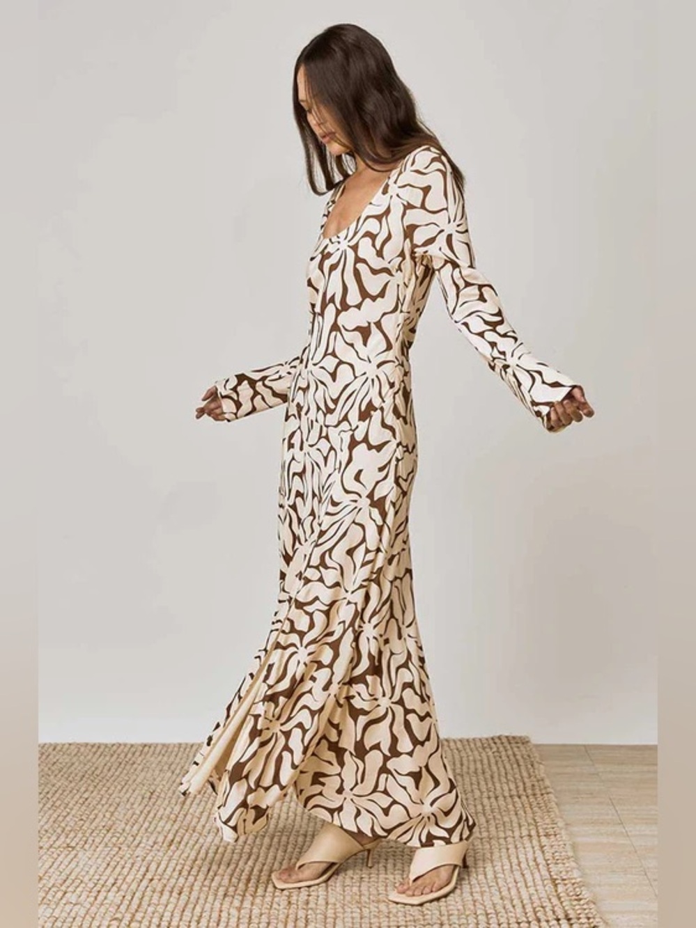 $298 NWT Mon Renn High Tide Maxi Dress